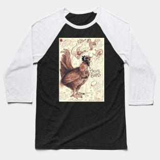 Devil Bird Cryptid Rooster Baseball T-Shirt